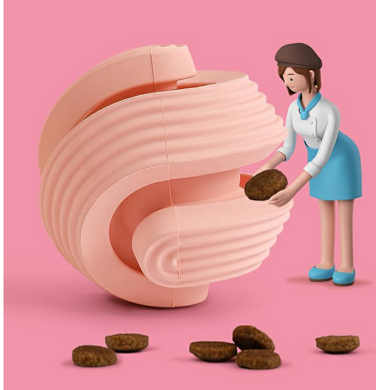 Rubber Dog Molars Teeth Relief Bouncy Ball