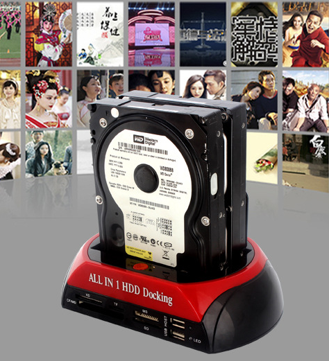 Cradle Multi-Function HDD Block HDD Holder With Card Reader HDD Enclosure