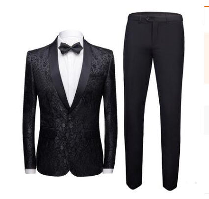 SOPHISTICATED DARK BLUE FORMAL SPECIAL OCCASSIONS DANCE PARTY’S Men's Dress Suit Set