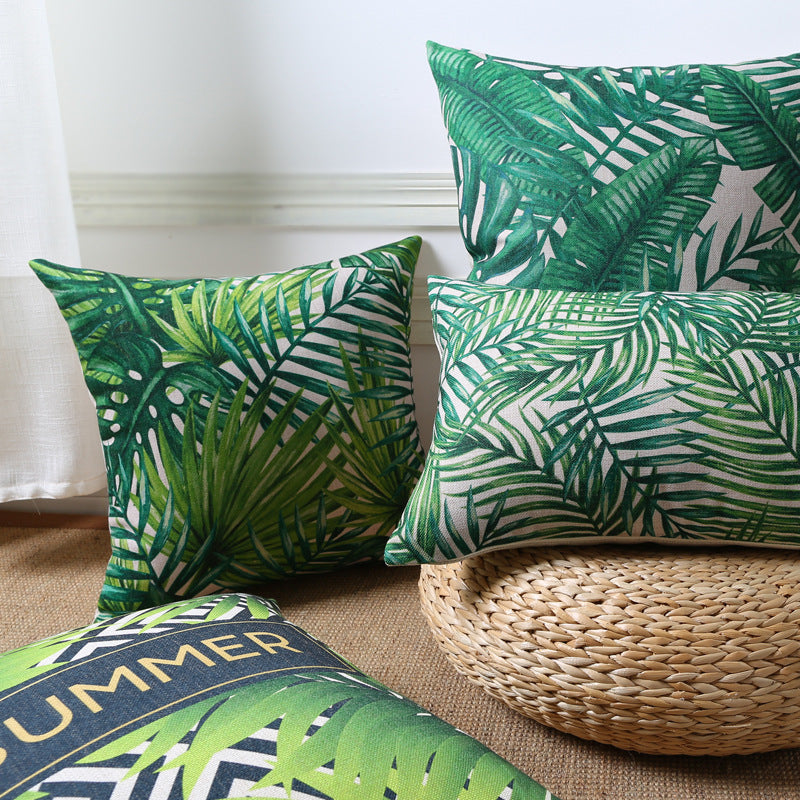 Tropical rain forest sofa pillow cushion