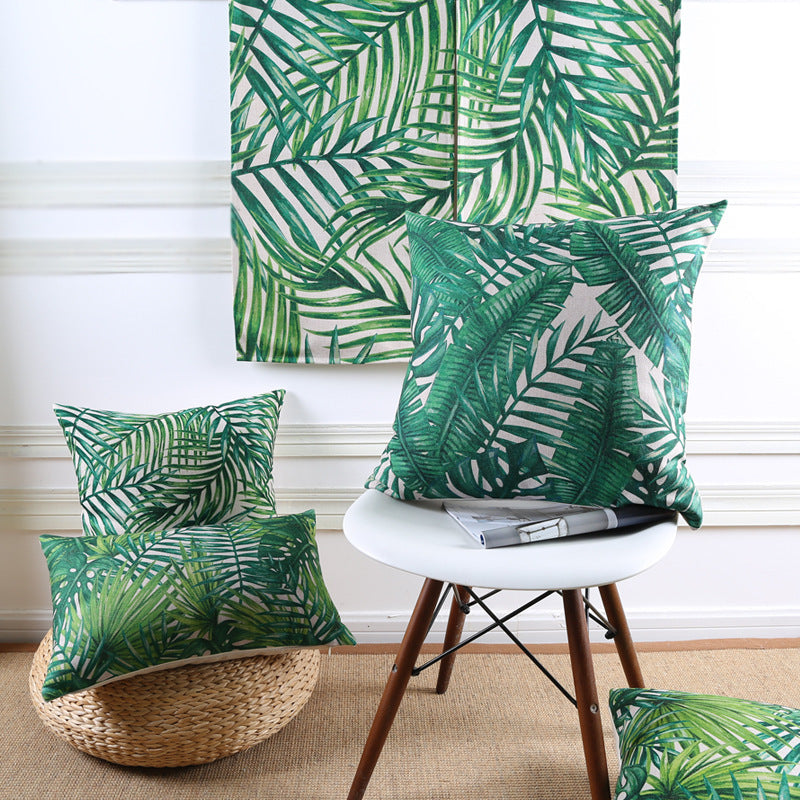 Tropical rain forest sofa pillow cushion