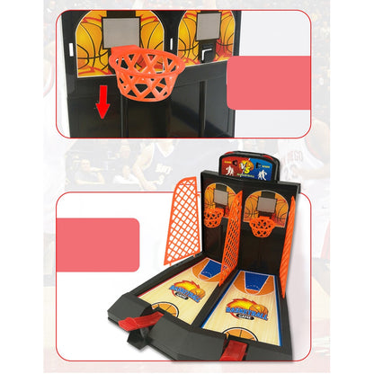 Double play basketball toy children's finger ejection