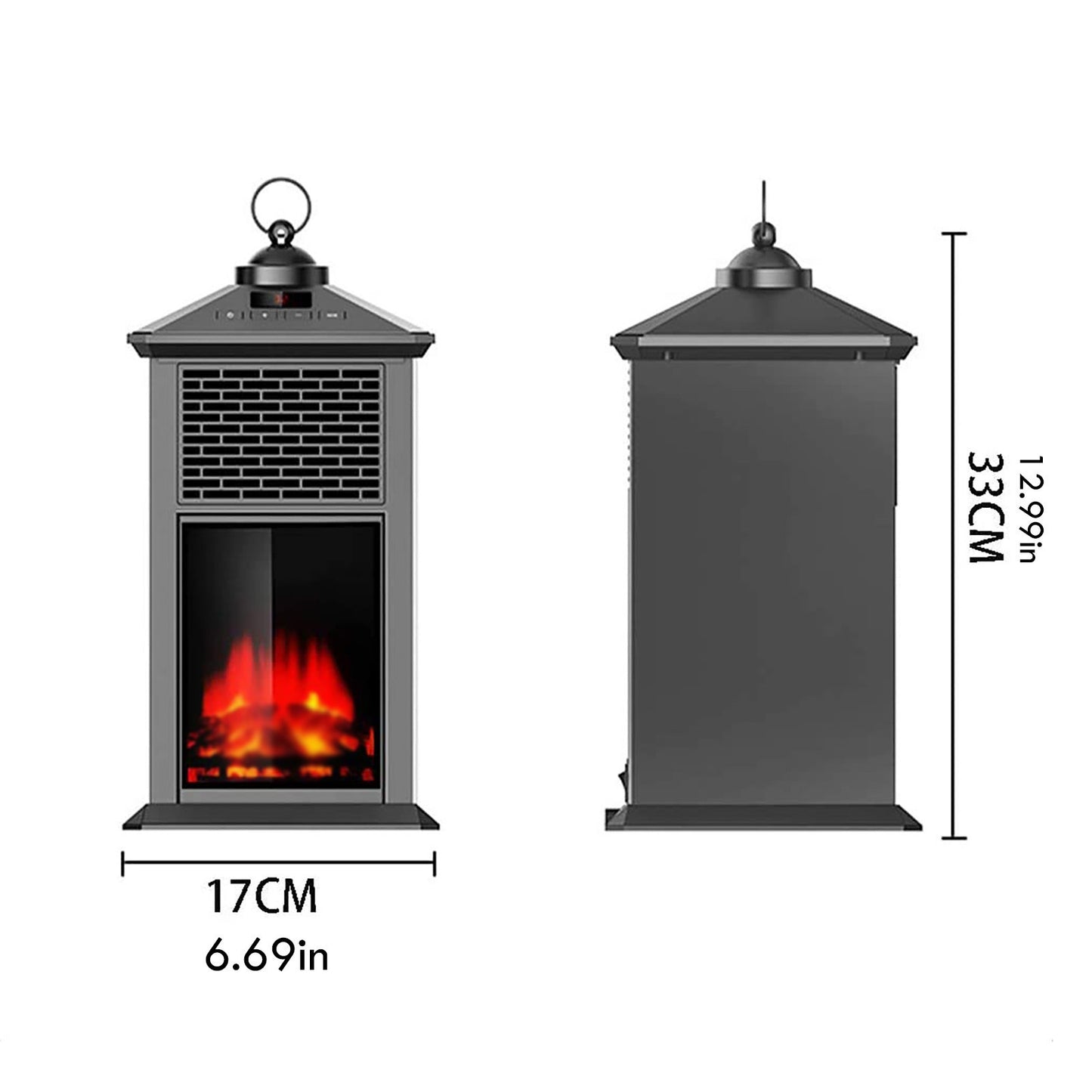 European 3D simulation flame electric fireplace