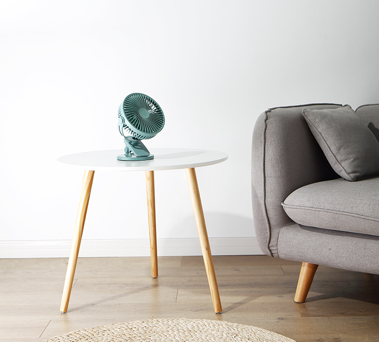 USB Small Fan Large Wind Silent Desktop Pinch Fan Student Dormitory Bed Office Charging Mini Clip Fan Wall Mounted