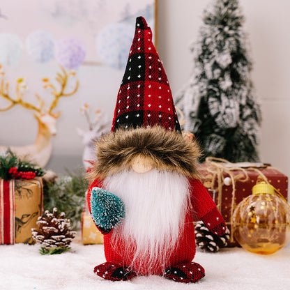 Fashion Red Faceless Doll Ornaments