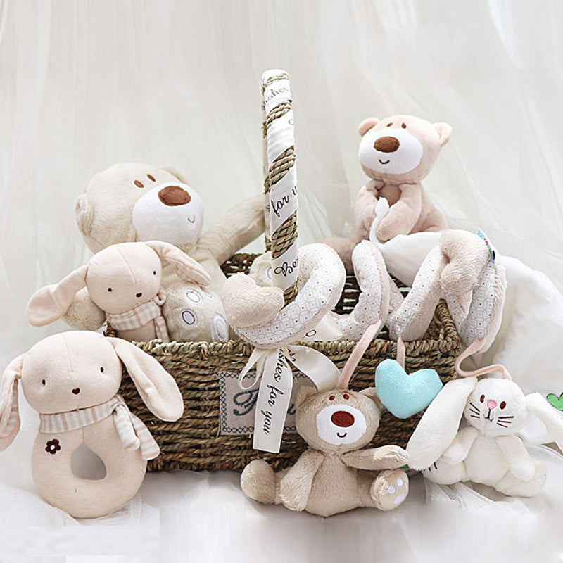 Newborn Baby Color Cotton Toy Set Gift Box