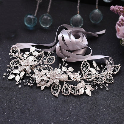 Bride Waist Seal Handmade Belt Rhinestone Wedding Dress