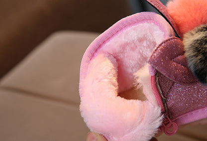 Semi-baby Non-slip Soft-soled Cotton Shoes Warm Winter Shoes