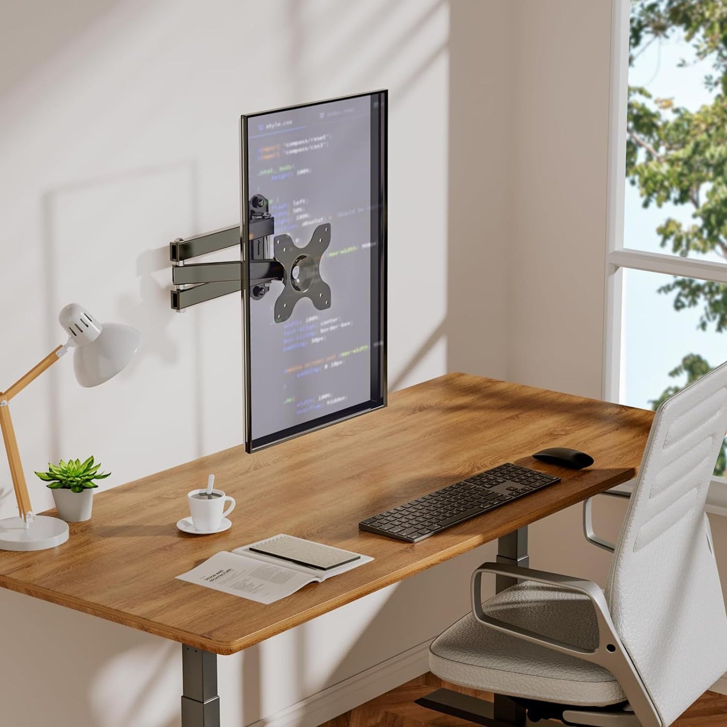 Three-arm Rotating Telescopic TV Bracket