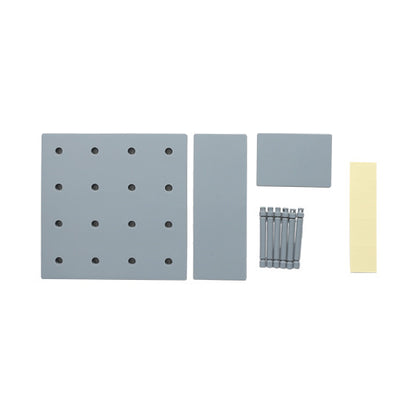 Simple wall-mounted plastic hole plate storage rack