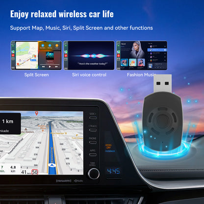 Carplay Smart Box 2-in-1 Upgrade Wireless Carplay Wireless Android Auto Mini-Portable
