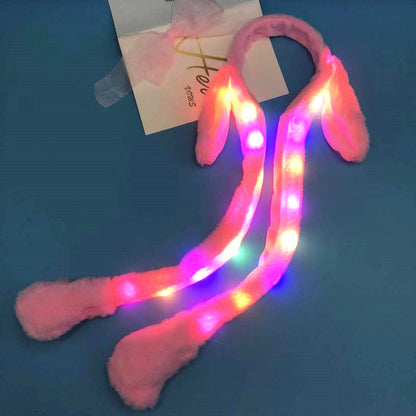 Women's Fashion Glowing Bunny Ear Hats Headband