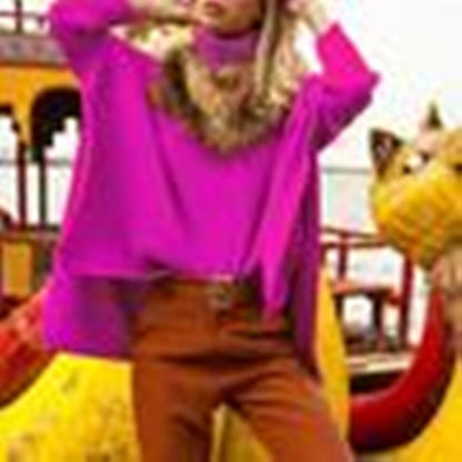 Women's Plus Size Irregular Knitted Sweater Coat