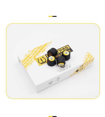 Wireless built-in external car tire sensor detector