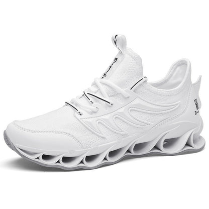 Shock-absorbing running shoes