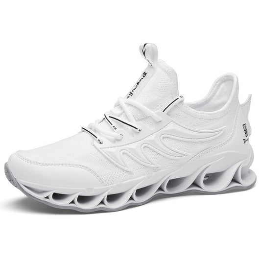 Shock-absorbing running shoes