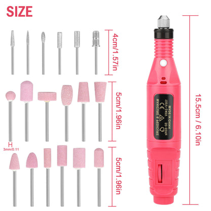 Electric Nail Grinder Polishing Drill Set