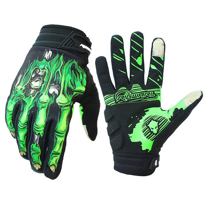 Full finger touch screen non-slip gloves