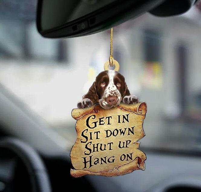 Car Pendant Sleeping Dog Angel Home Decor Acrylic Showcase Hanging Ornaments For Doors