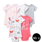 Baby Short Climb 5-piece Romper Boys and Girls Cotton One-piece Rompers
