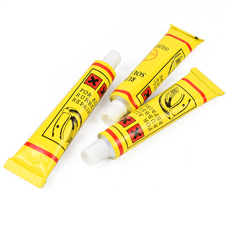 Bicycle and motorcycle tire repair glue