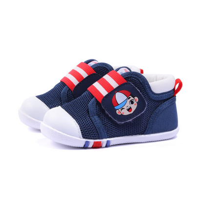 Color block breathable mesh baby shoes