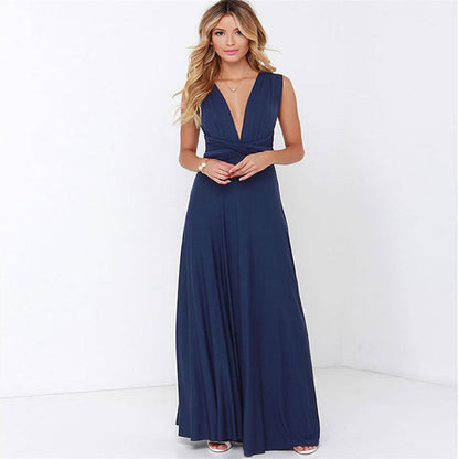Red Hot Multiway Bandage Maxi | Sexy Backless Club & Party Long Dress | Summer Boho Convertible Infinity Dress