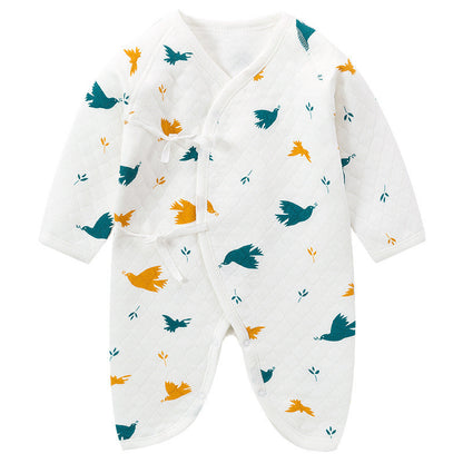 Newborn One-Piece Garment Spring Cotton-Padded Clothes Class A Clothing Bag Fart Suit