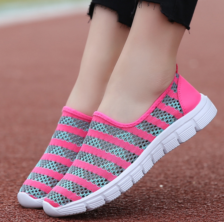 Summer women shoes women Breathable Mesh sneakers shoes ballet flats ladies slip on flats loafers shoes - FLIPSTYLEZLLC