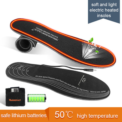 USB Rechargeable Lithium Battery Heating Insoles