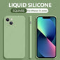 Back Cover Type Simple Liquid Silicone Phone Case