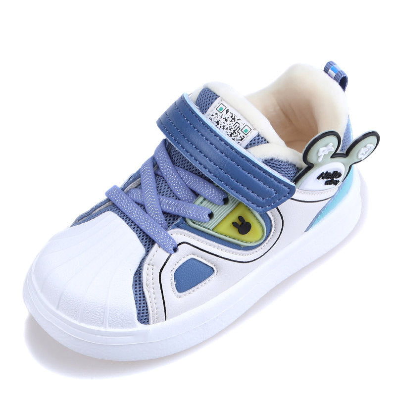 Warm baby quilted casual sneakers