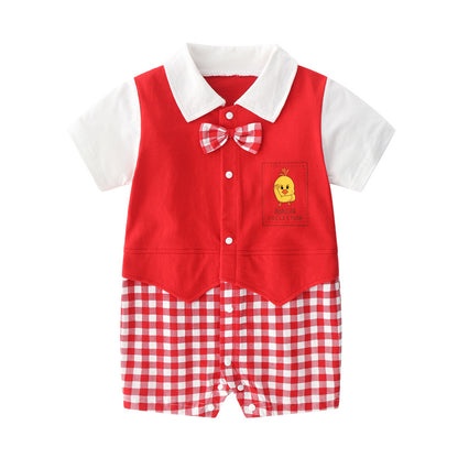 Men's baby onesie gentleman's dress