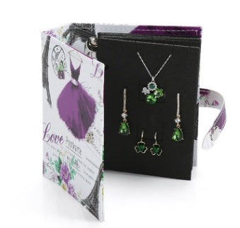 Shore non-portable creative jewelry jewelry storage box Leather earring earring storage book Jewelry album box