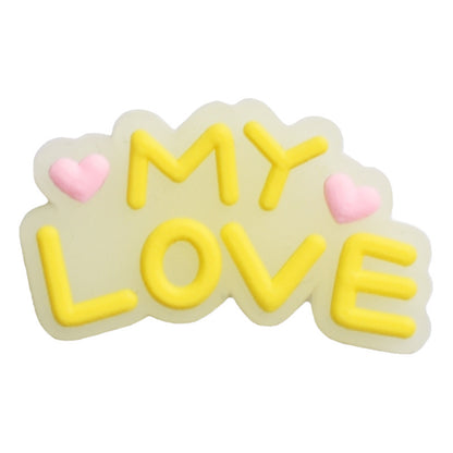 Luminous Heat Absorption Luminous Hole Shoes PVC Soft Rubber Shoe Buckle