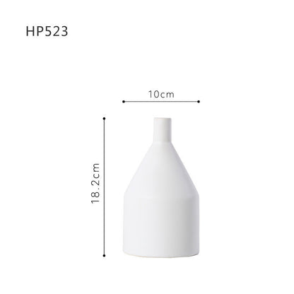 Morandi Color Nordic Style Creative Ceramic Dry Flower Vase Living Room Flower