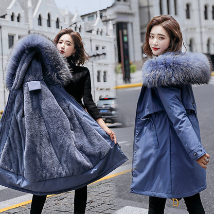 Loose plus size winter plus velvet cotton jacket