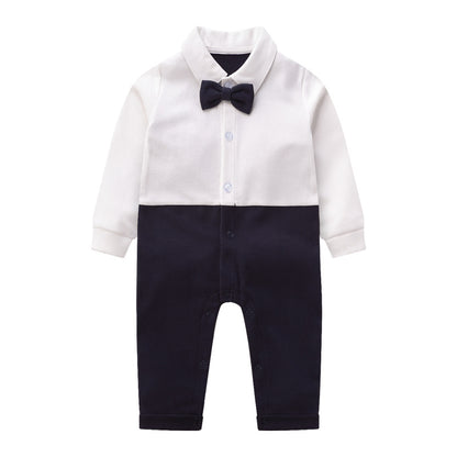 Baby vest striped gentleman romper