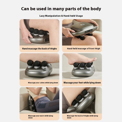 New Six-head Massage Gun Muscle Relax Fascia Grab Deep Muscle-relaxing Tool Neck Cream Deep Massager