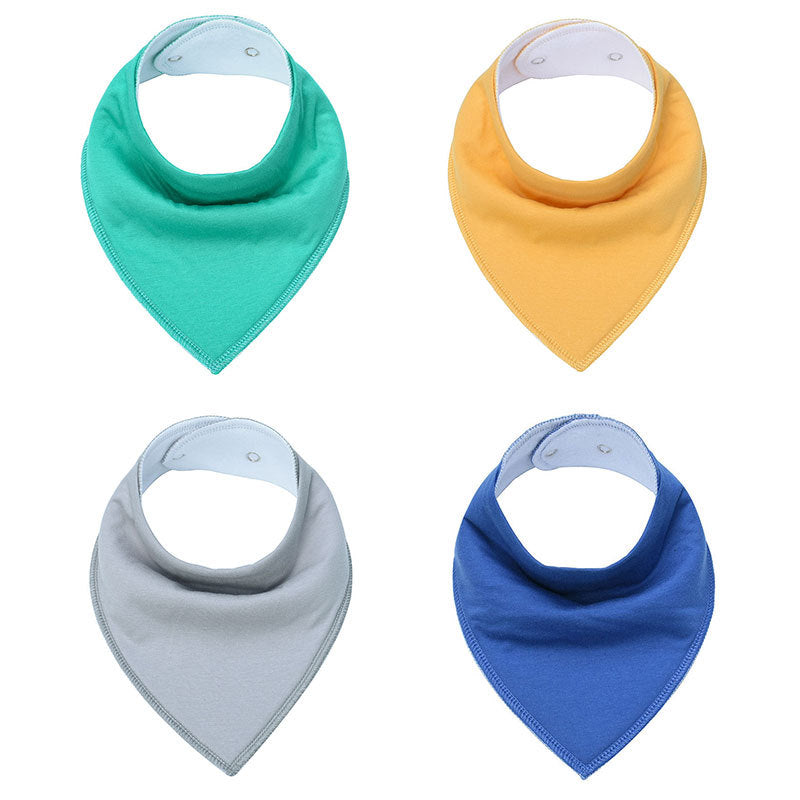 Baby solid color triangle scarf