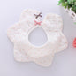 360° rotating flower waterproof saliva towel