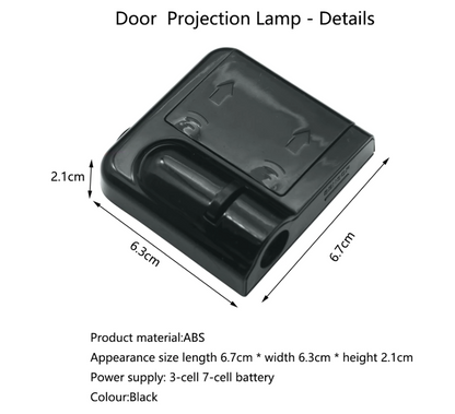 2 Pcs Wireless Welcome Light Battery Type No Hole