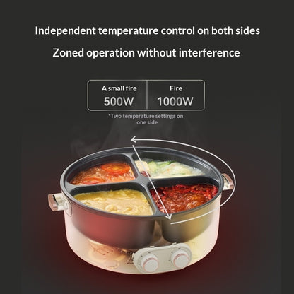 Four-Compartment Hot PotSkillet Multifunctional Large-Capacity Electric Hot Pot
