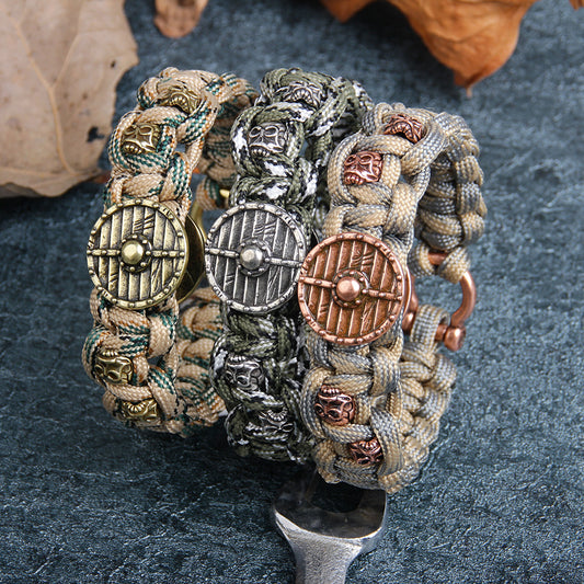 Fashion Retro Skull Head Rudder Bracelet