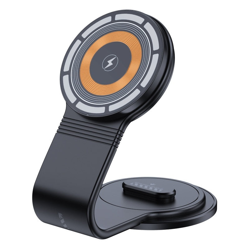 Large Screen Dashboard Bending Magnetic Suction Wireless Charger On-board Bracket