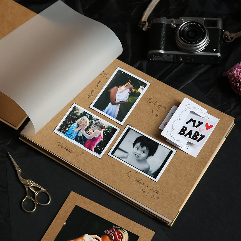 Kraft Paper Photo Album  Diy Handmade Souvenir Book