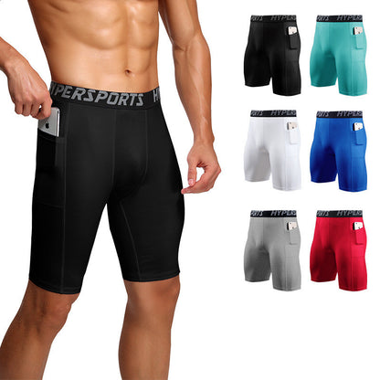 Tight-fitting High Elastic Pocket Cycling Shorts Quick-drying Plus Size