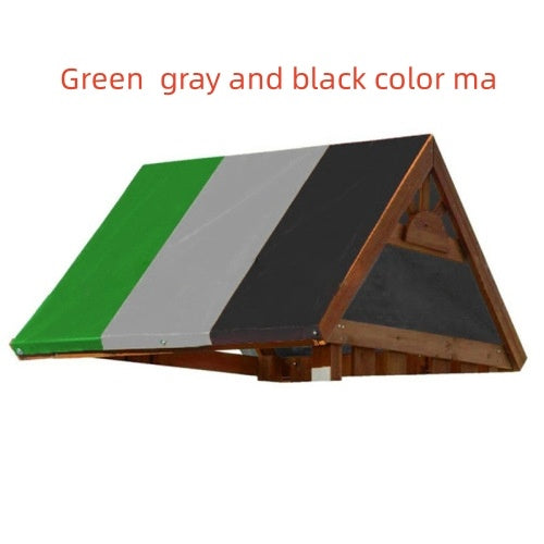 Color-blocking outdoor children's playground canopy cover