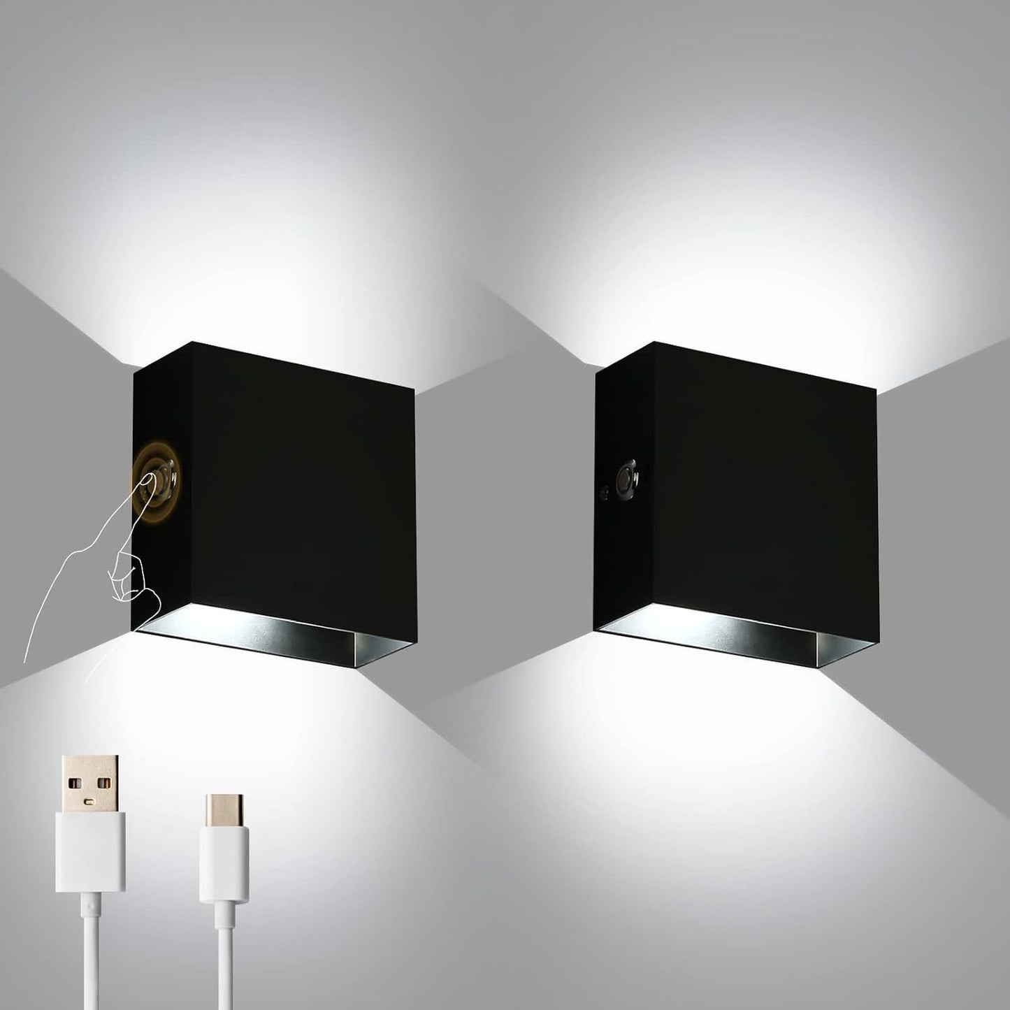 Wiring Free Rechargeable Wall Lamp USB Rechargeable Wall Lamp