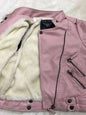 Children's clothing pilot leather jacket